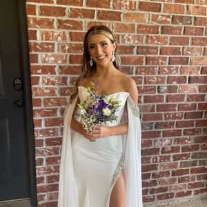 Worn once and professionally cleaned after